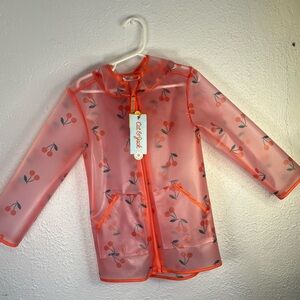 Cat & Jack Cherry Print Raincoat - Pink